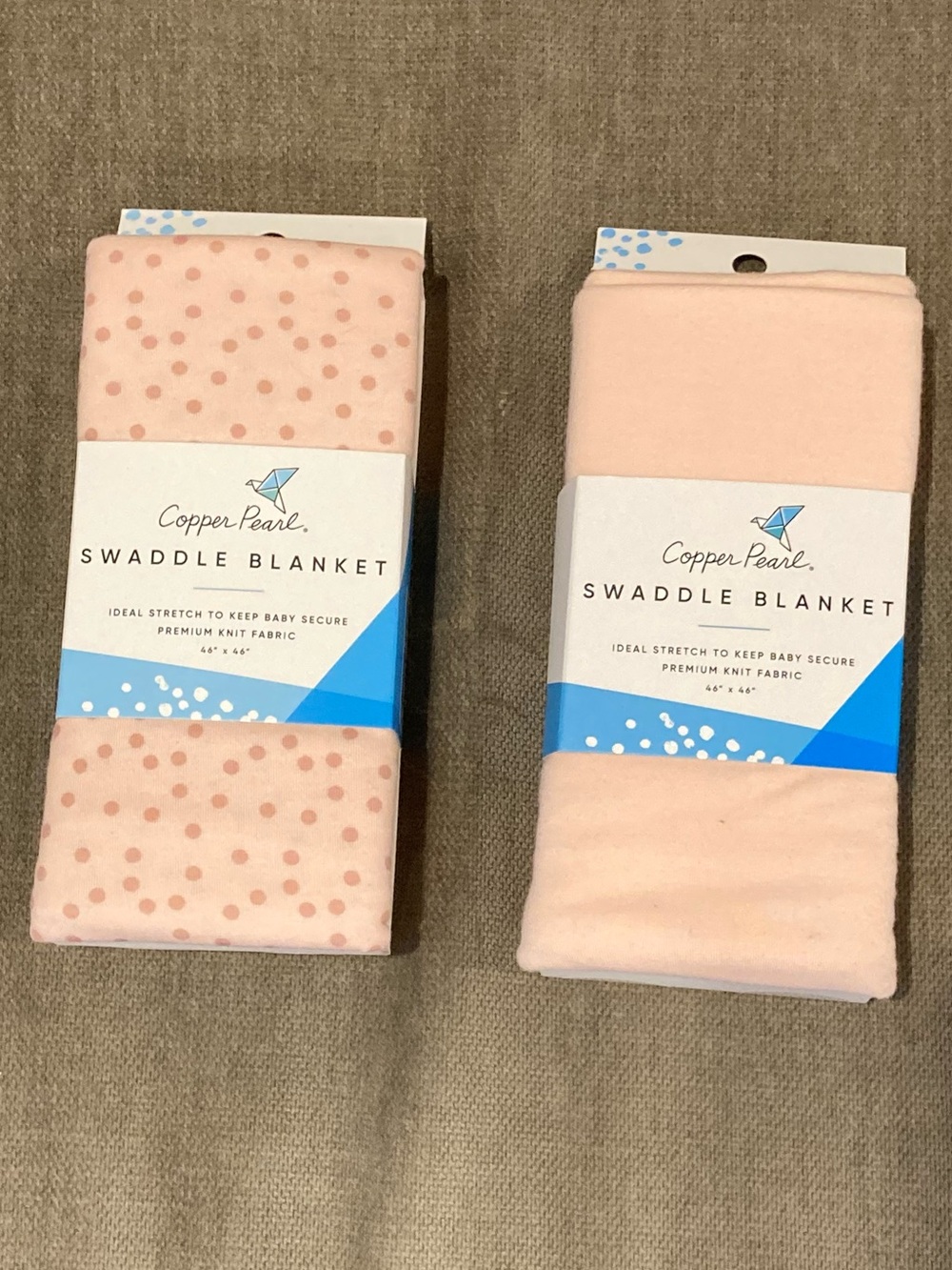 Copper Pearl Pink Swaddle Blanket - Pack of 2